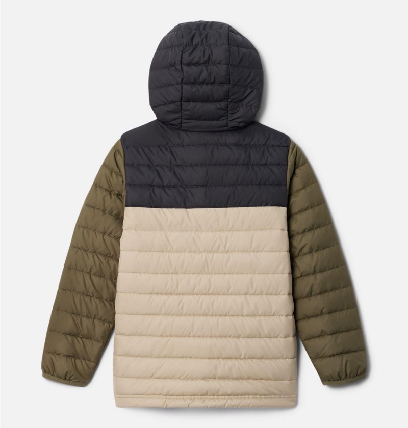 Khaki Kids' Columbia Powder Lite Hooded Jacket | WVEKA-4259