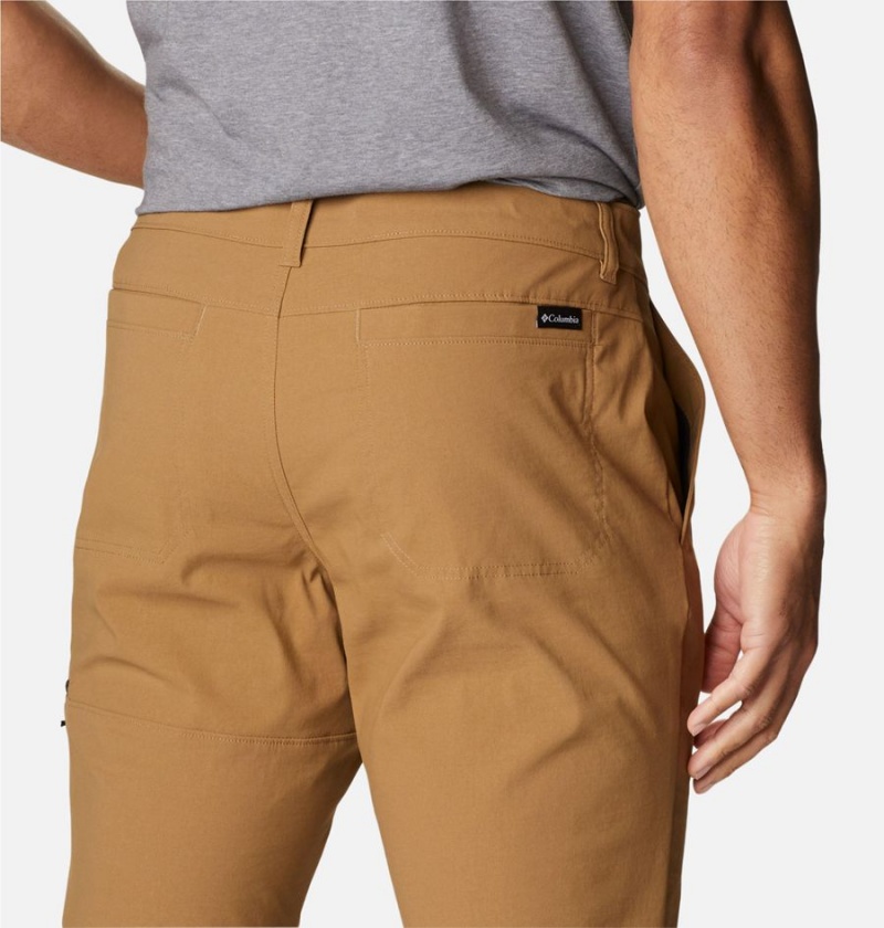 Khaki Men's Columbia Canyon Gate Chino Pants | MOFUK-3941