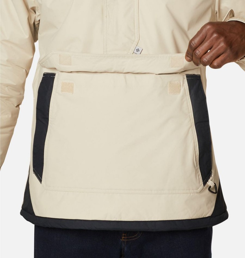 Khaki Men's Columbia Challenger Anorak Insulated Puffer Jacket | RNJOY-5679