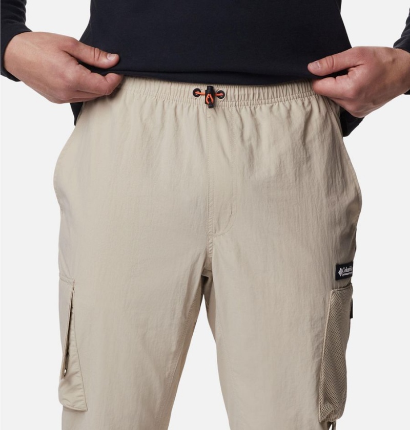 Khaki Men's Columbia Deschutes Valley Pants | NLBJY-4078