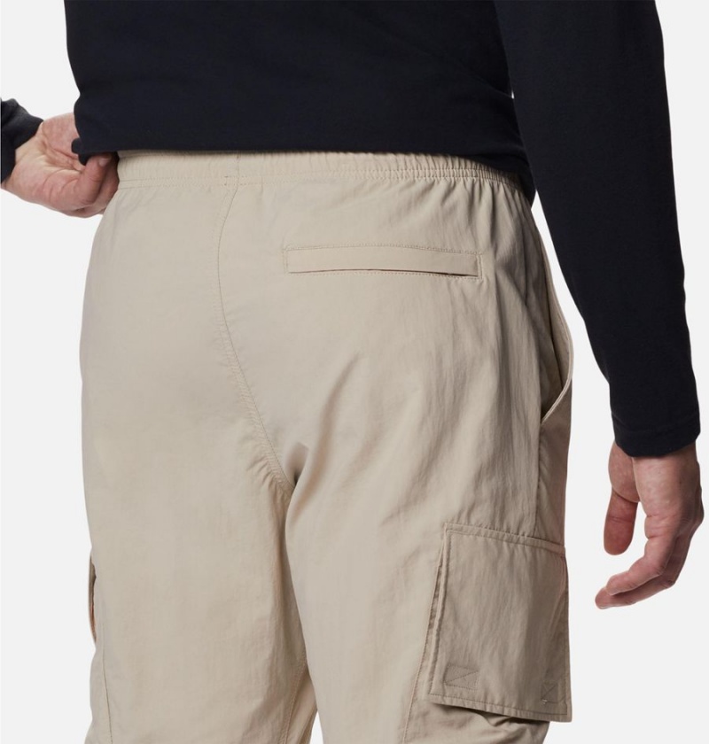 Khaki Men's Columbia Deschutes Valley Pants | NLBJY-4078