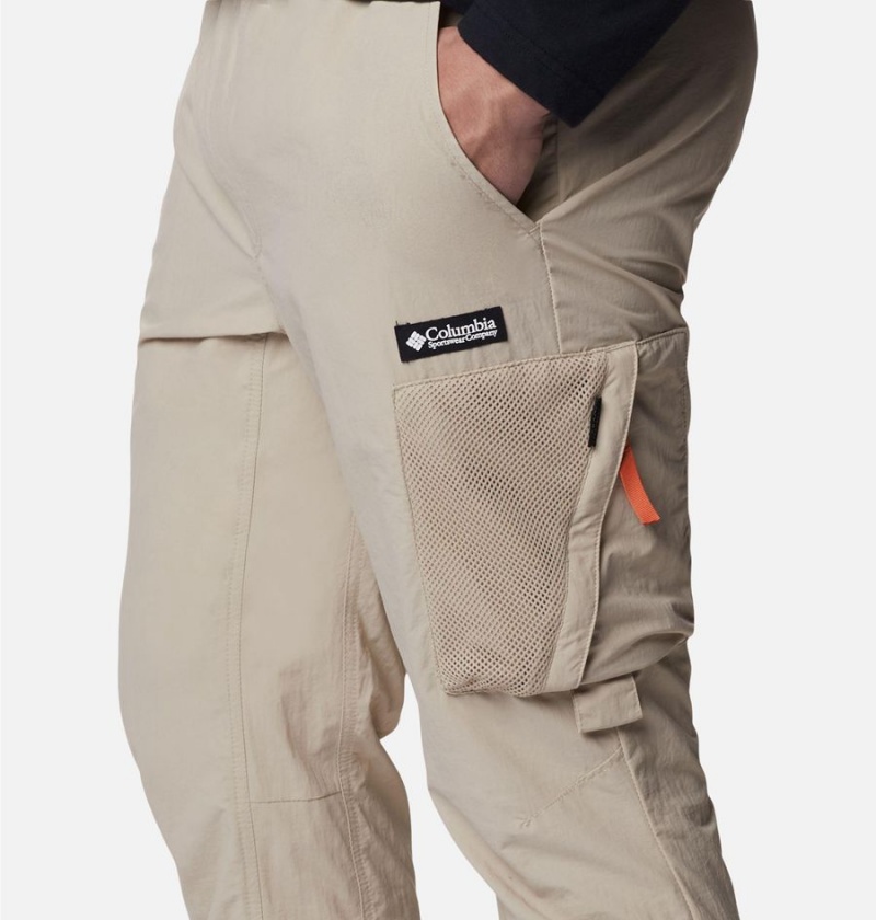 Khaki Men's Columbia Deschutes Valley Pants | NLBJY-4078