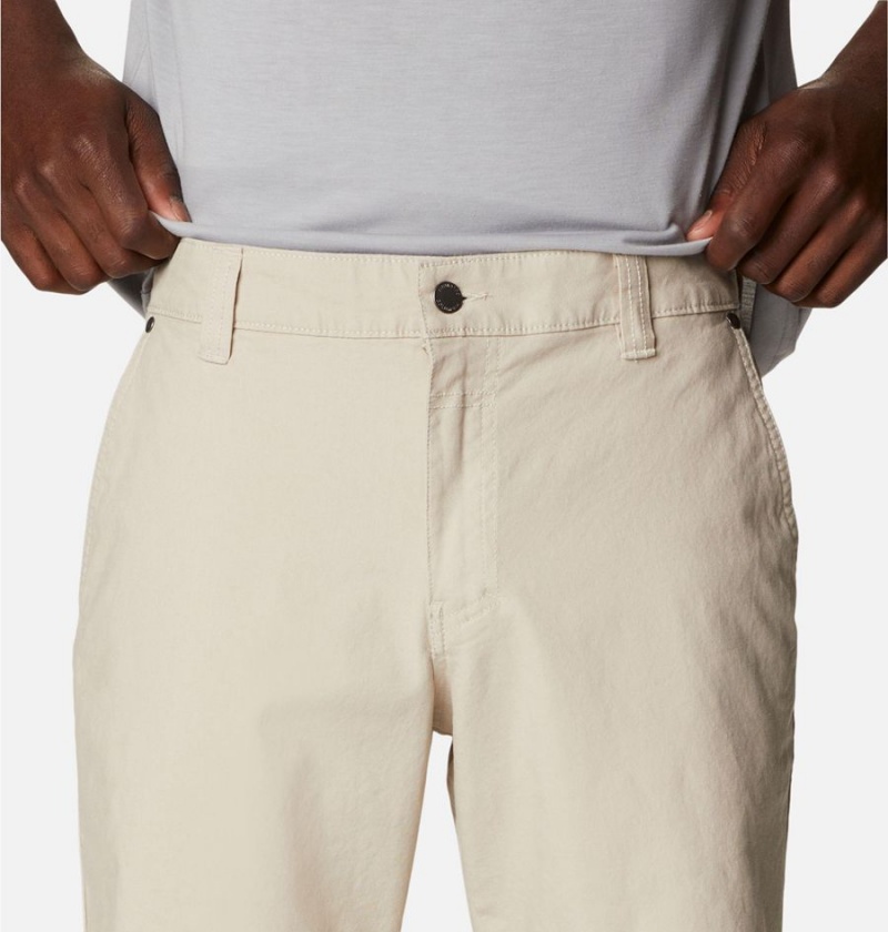 Khaki Men's Columbia Flex ROC Shorts | ABTOX-5274