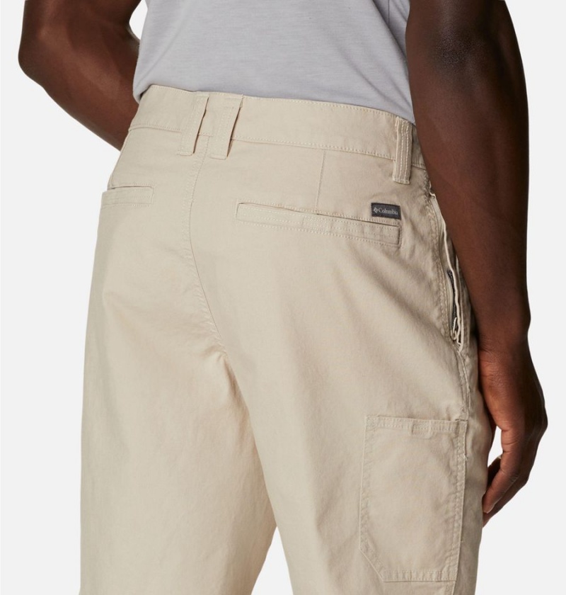 Khaki Men's Columbia Flex ROC Shorts | ABTOX-5274