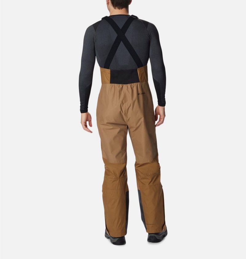 Khaki Men's Columbia Iceventure Ski Bib Pants | BOUGW-1846