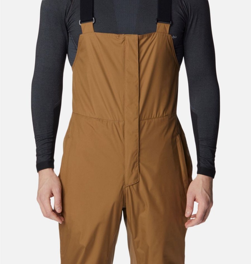 Khaki Men's Columbia Iceventure Ski Bib Pants | BOUGW-1846