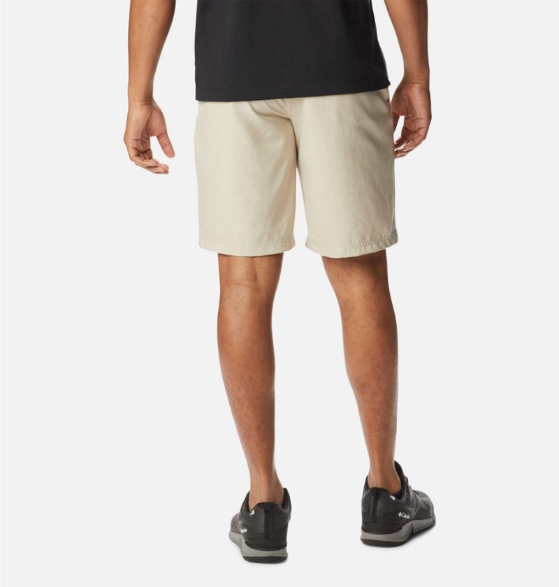 Khaki Men's Columbia Iron Mountain Trail Shorts | HKMFO-5062