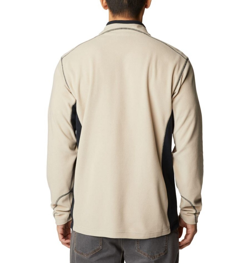 Khaki Men's Columbia Klamath Range II Half Zip Fleece Pullover | MWEGF-3576