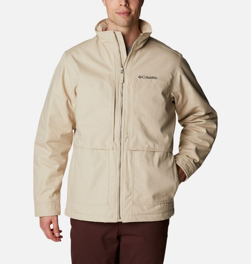 Khaki Men's Columbia Loma Vista II Insulated Puffer Jacket | MYBFN-5607