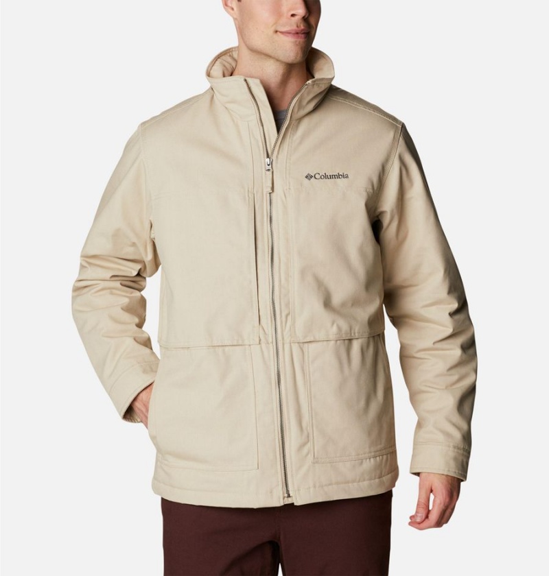 Khaki Men\'s Columbia Loma Vista II Insulated Puffer Jacket | MYBFN-5607