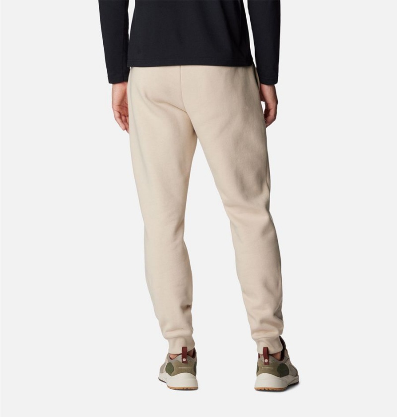 Khaki Men's Columbia Marble Canyon Heavyweight Fleece Pants | XWPOD-6540