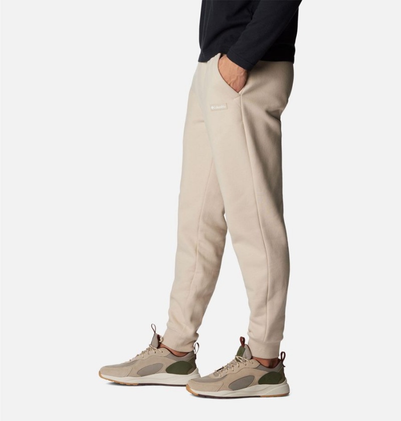 Khaki Men's Columbia Marble Canyon Heavyweight Fleece Pants | XWPOD-6540