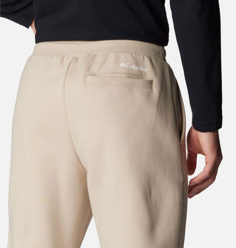 Khaki Men's Columbia Marble Canyon Heavyweight Fleece Pants | XWPOD-6540