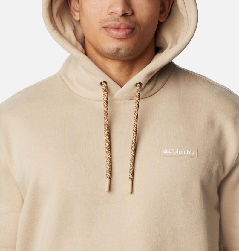 Khaki Men's Columbia Marble Canyon Heavyweight Fleece Hoodie | OHXFM-6287