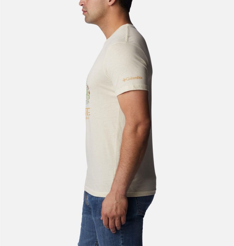 Khaki Men's Columbia NP Capitan Yosemite Graphic T-Shirt | MDZAG-3528