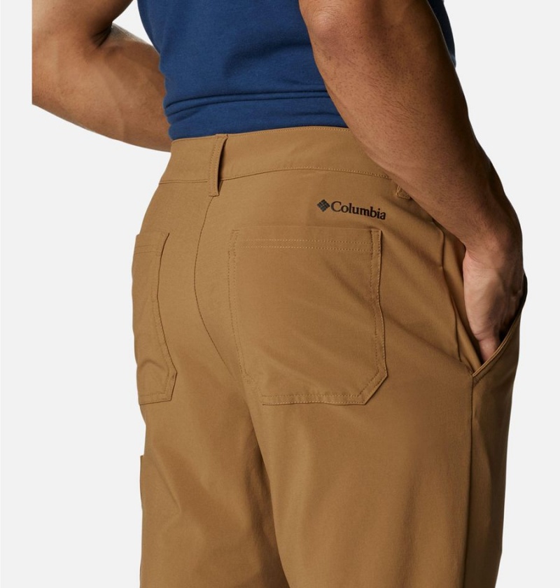 Khaki Men's Columbia Narrows Pointe Pants | BOLGF-9180