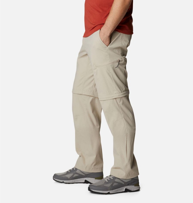 Khaki Men's Columbia Newton Ridge II Convertible Pants | ZWIRJ-4092