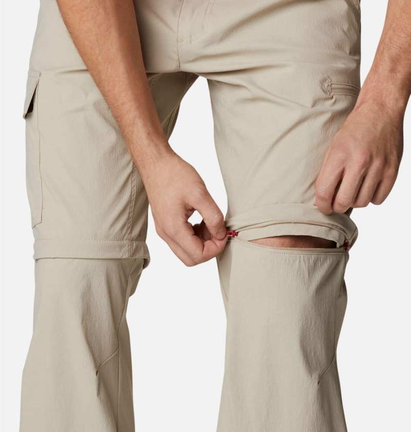 Khaki Men's Columbia Newton Ridge II Convertible Pants | ZWIRJ-4092