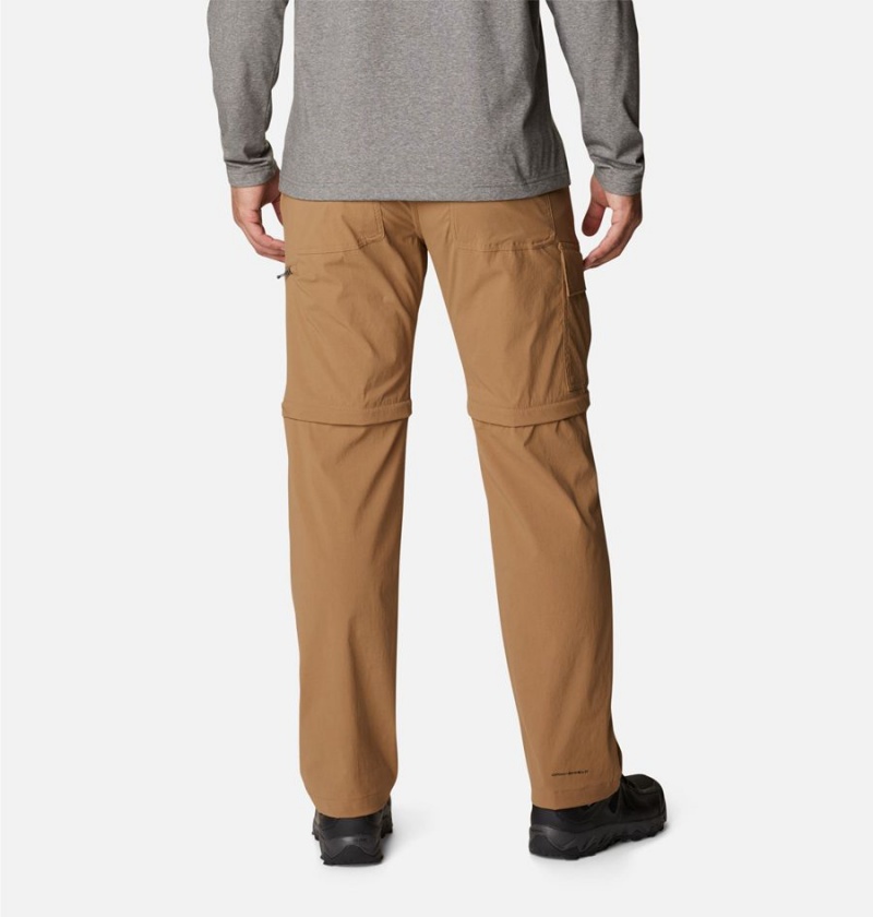 Khaki Men's Columbia Newton Ridge II Convertible Pants | KQSPI-4192