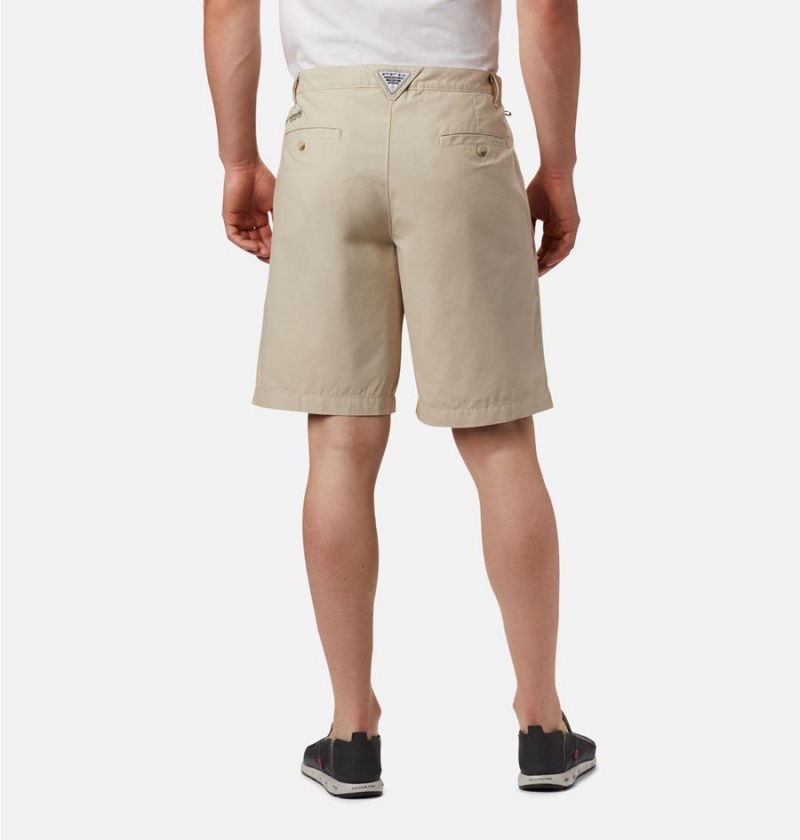 Khaki Men's Columbia PFG Bonehead II Shorts | ZORHT-1386