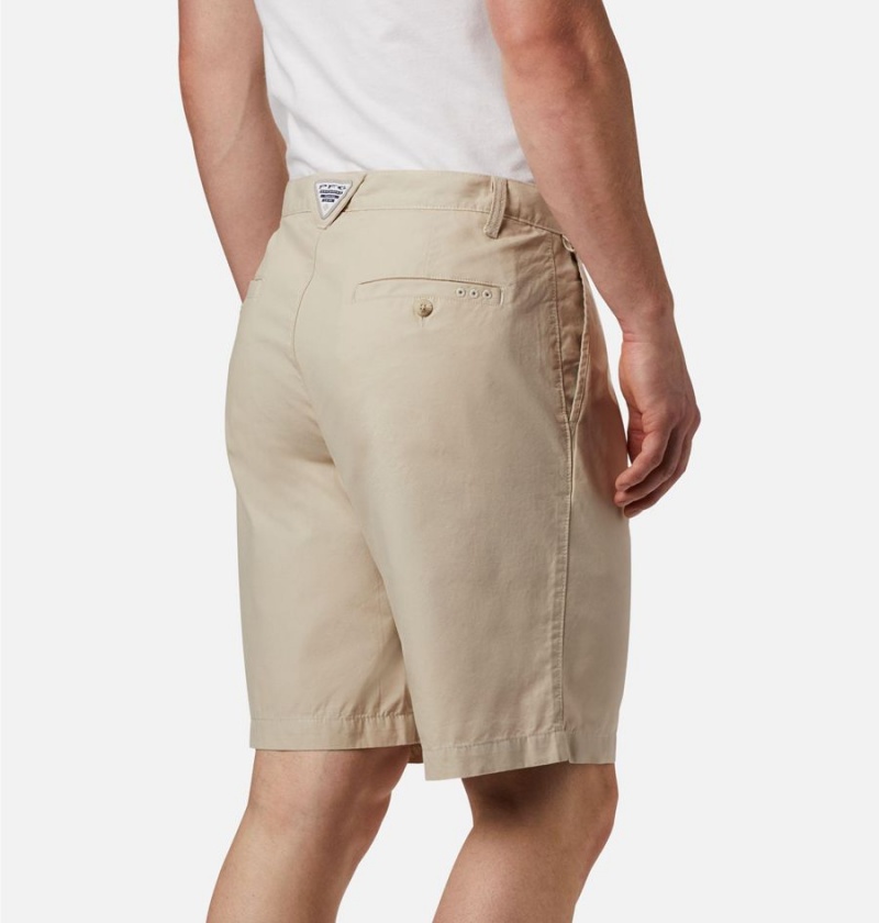 Khaki Men's Columbia PFG Bonehead II Shorts | ZORHT-1386