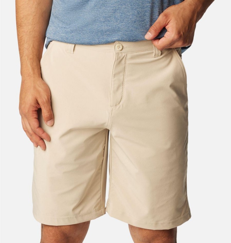 Khaki Men's Columbia PFG Grander Marlin II Offshore Shorts | HKGWJ-6025