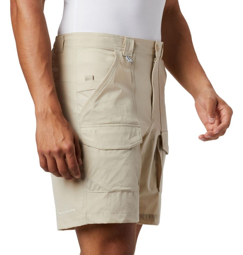 Khaki Men's Columbia PFG Permit III Shorts | SKPJO-9167