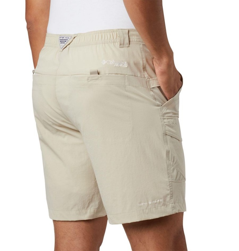 Khaki Men's Columbia PFG Permit III Shorts | SKPJO-9167