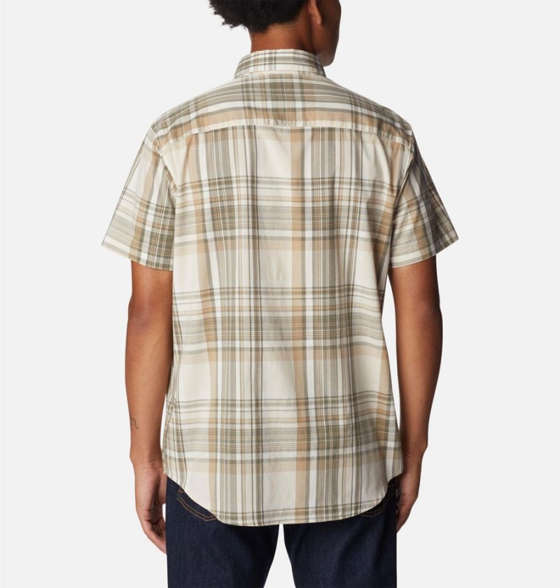 Khaki Men's Columbia Rapid Rivers II Short Sleeve Shirt | DZGMU-8341