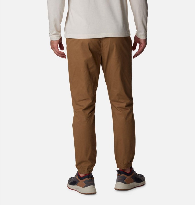 Khaki Men's Columbia Rapid Rivers Joggers Pants | RTWSX-0462