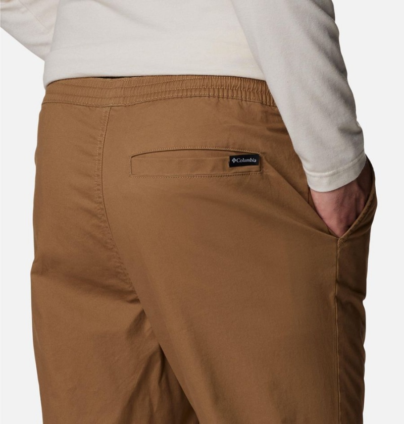 Khaki Men's Columbia Rapid Rivers Joggers Pants | RTWSX-0462