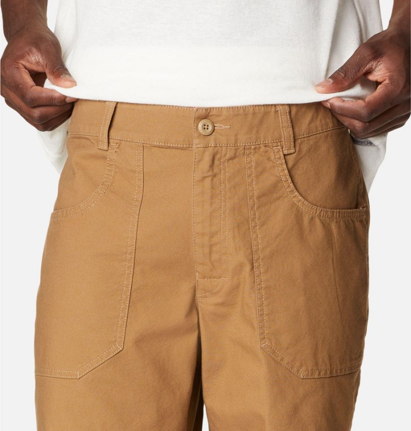 Khaki Men's Columbia Rugged Ridge II Outdoor Shorts | VQULP-0693