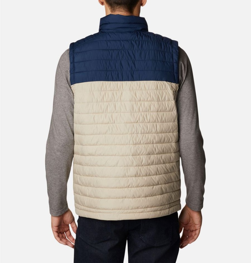 Khaki Men's Columbia Silver Falls Vest | PZDMV-8560