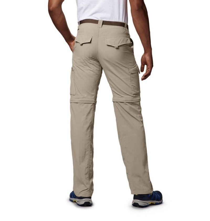 Khaki Men's Columbia Silver Ridge Convertible Pants | RLYJN-7983