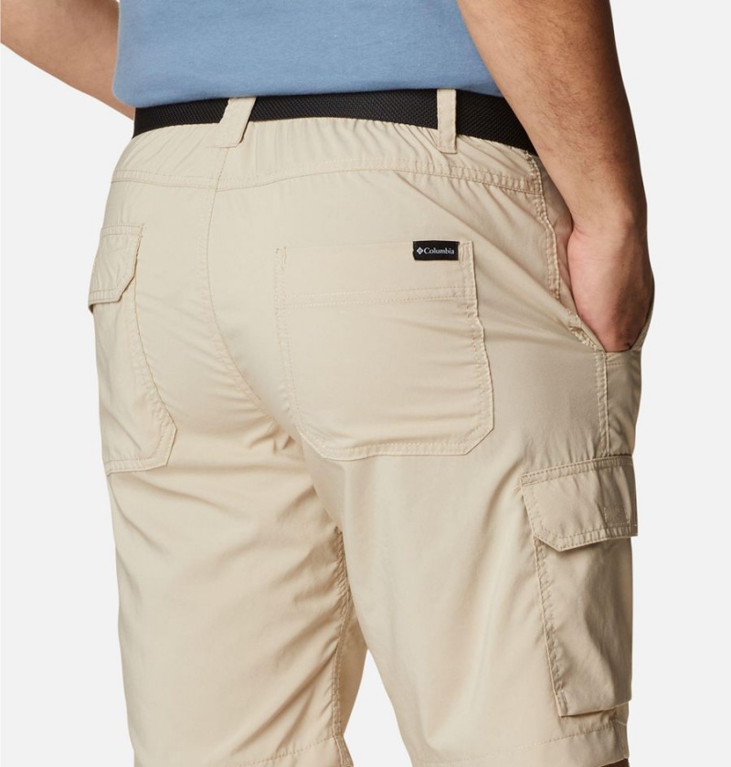 Khaki Men's Columbia Silver Ridge Utility Cargo Shorts | TRQXZ-2438