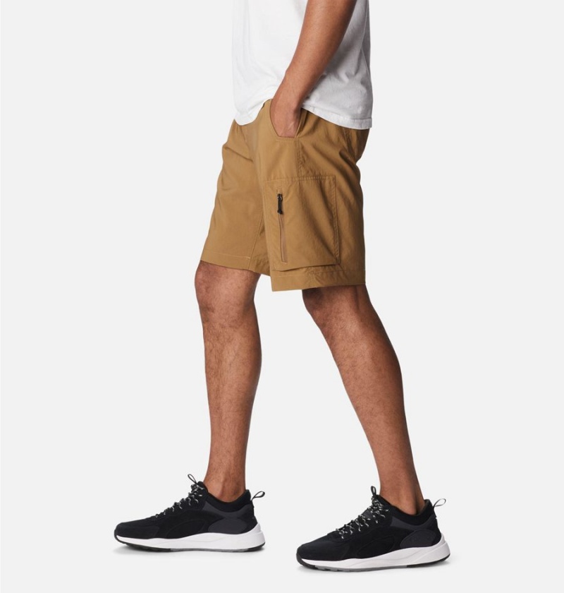 Khaki Men's Columbia Silver Ridge Utility Cargo Shorts | WBGNI-6872