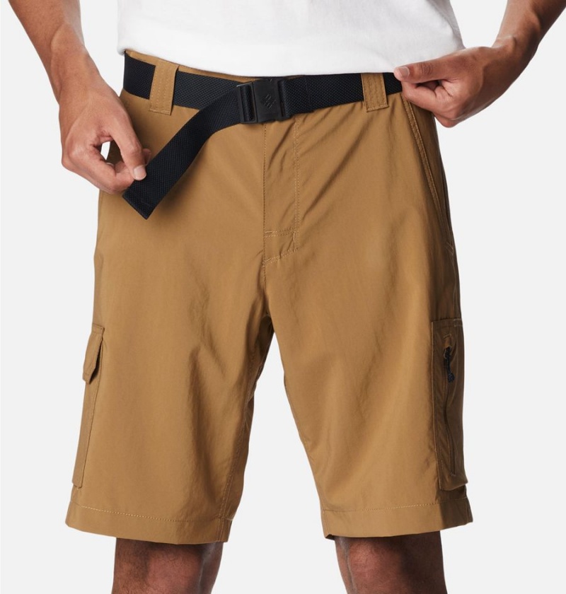 Khaki Men's Columbia Silver Ridge Utility Cargo Shorts | WBGNI-6872