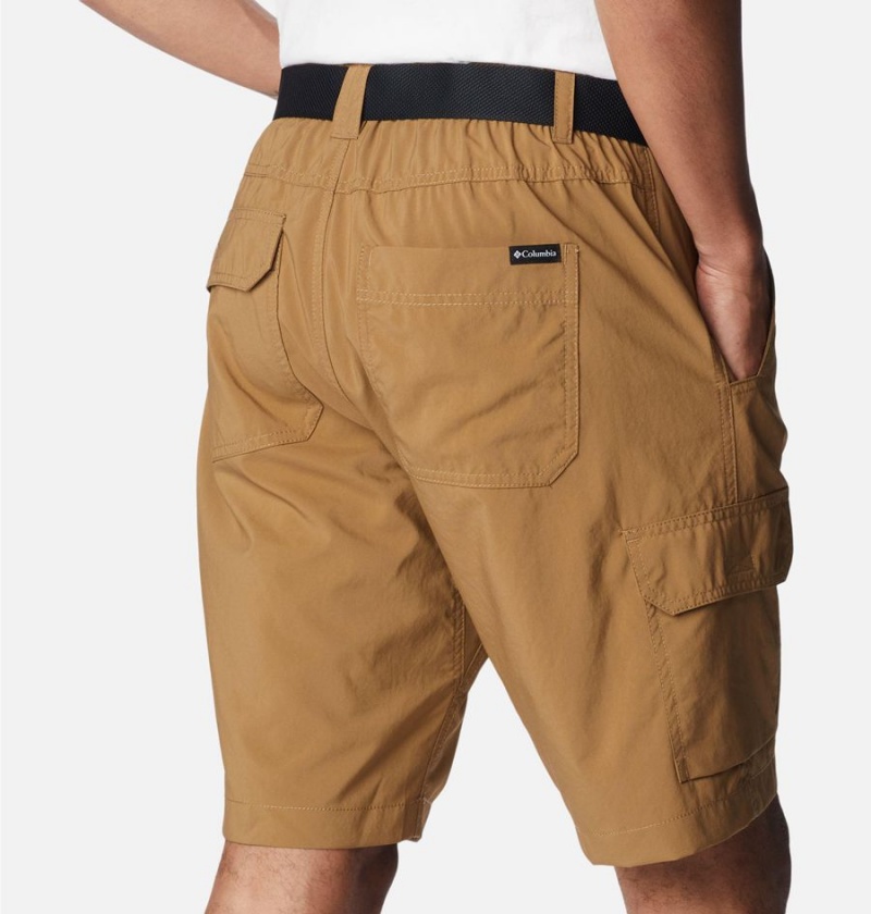 Khaki Men's Columbia Silver Ridge Utility Cargo Shorts | WBGNI-6872