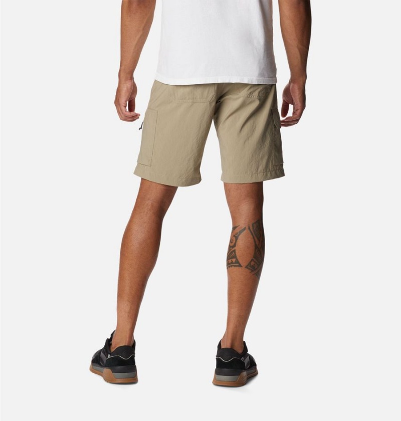 Khaki Men's Columbia Silver Ridge Utility Cargo Shorts | NRHJD-9380