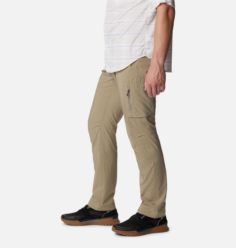 Khaki Men's Columbia Silver Ridge Utility Pants | VSEUT-9056