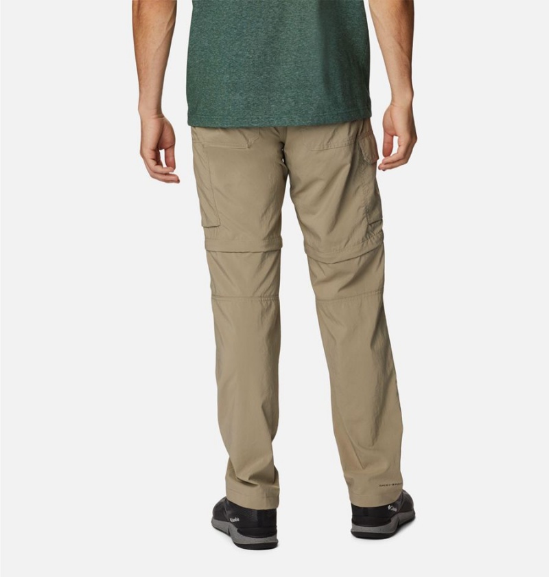 Khaki Men's Columbia Silver Ridge Utility Convertible Pants | LBNCV-1423