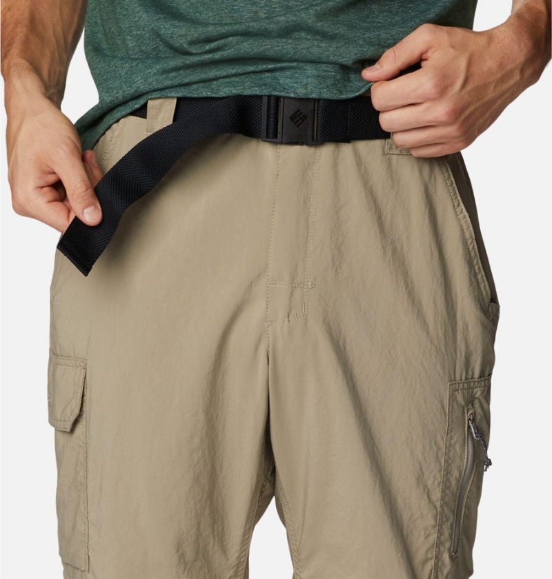 Khaki Men's Columbia Silver Ridge Utility Convertible Pants | LBNCV-1423