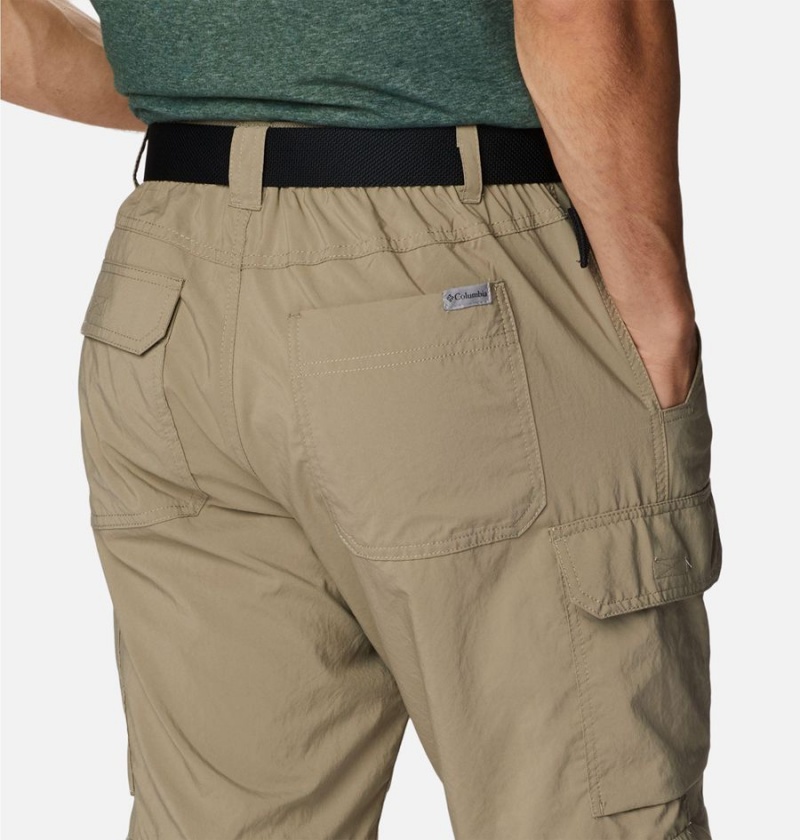 Khaki Men's Columbia Silver Ridge Utility Convertible Pants | LBNCV-1423