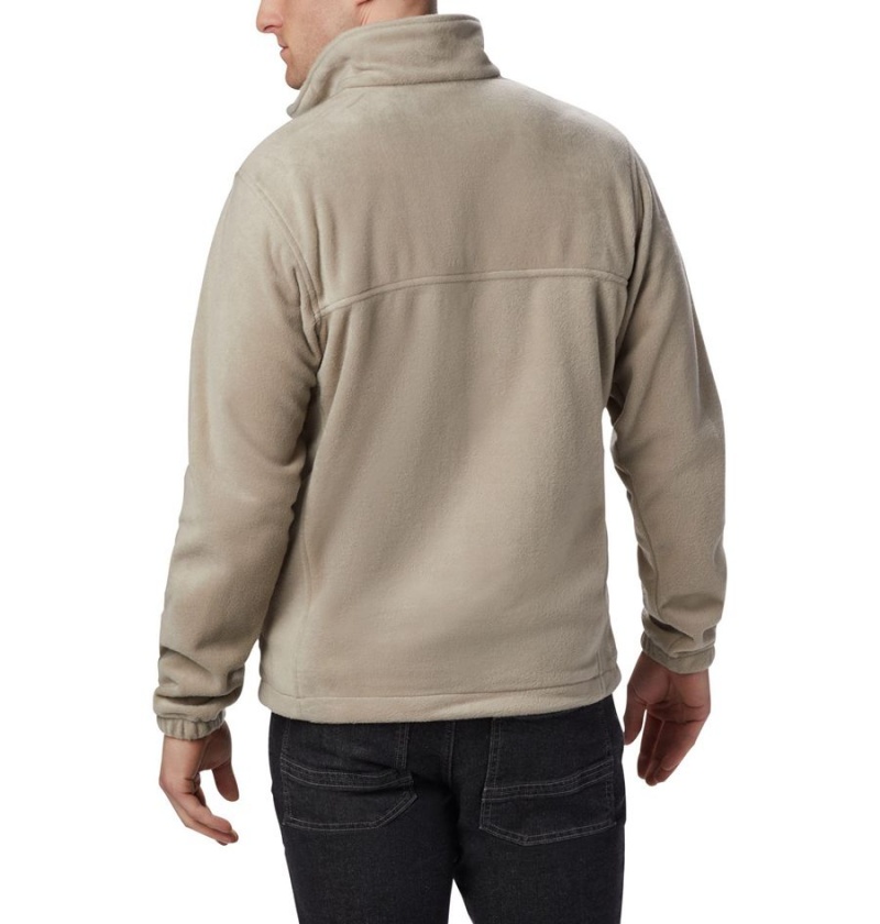 Khaki Men's Columbia Steens Mountain 2.0 Full Zip Fleece Jacket | VQSTW-6187