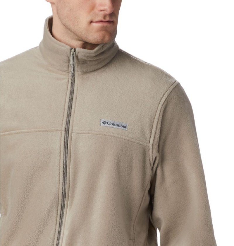 Khaki Men's Columbia Steens Mountain 2.0 Full Zip Fleece Jacket | VQSTW-6187