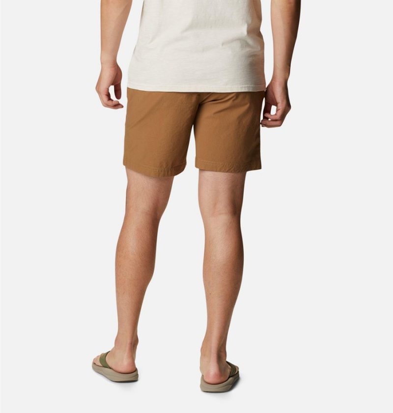 Khaki Men's Columbia Wallowa Belted Shorts | EZLUB-9621