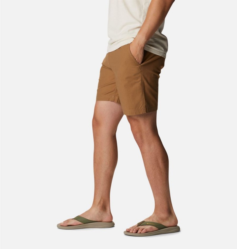 Khaki Men's Columbia Wallowa Belted Shorts | EZLUB-9621