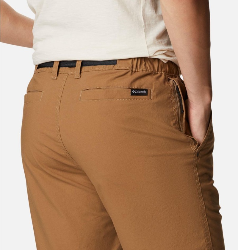 Khaki Men's Columbia Wallowa Belted Shorts | EZLUB-9621