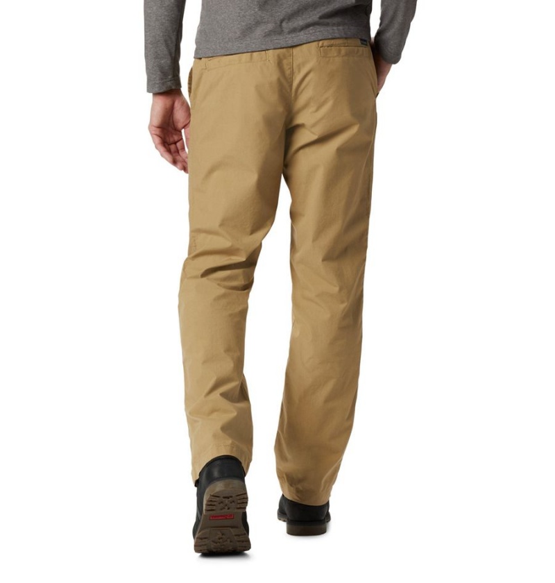 Khaki Men's Columbia Washed Out Pants | JKRPB-4862