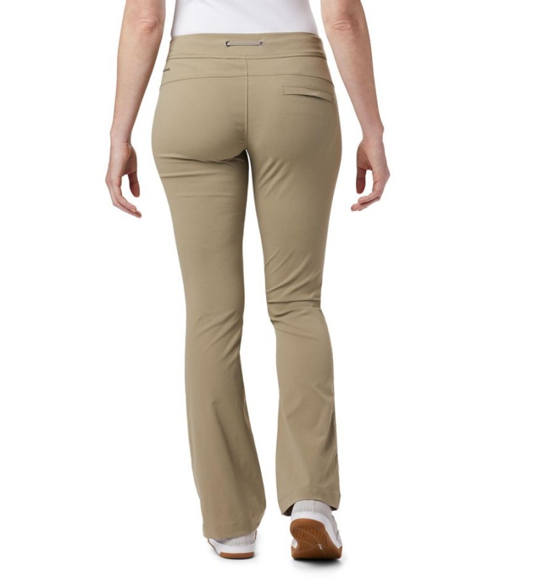 Khaki Women's Columbia Anytime Outdoor Boot Cut Pants | ZMTBN-8364